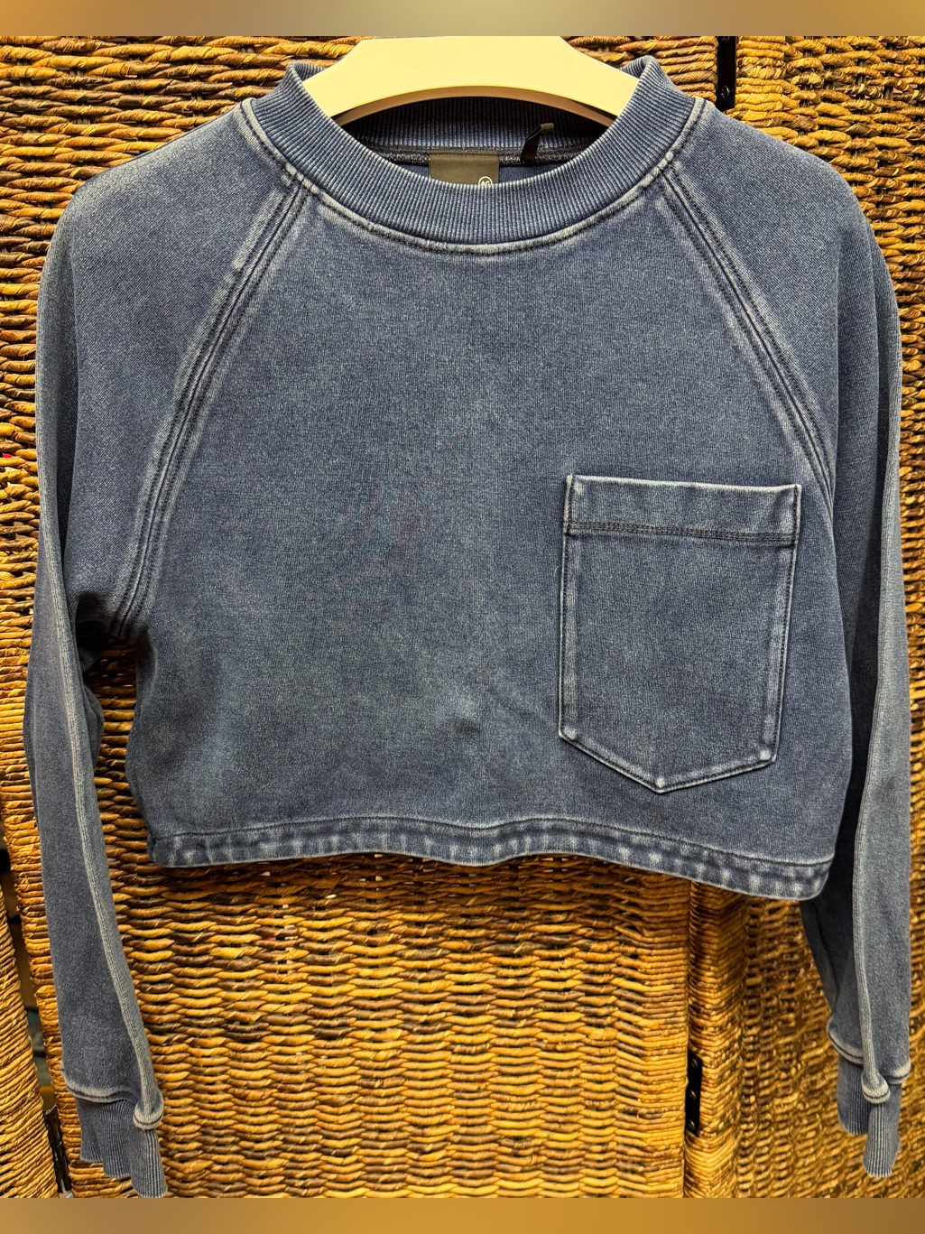 Ag Adriano Goldschmied Blue Cropped Top- Women’s Size: Small